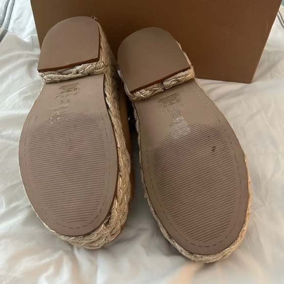 Kelsi Dagger Brooklyn Keys CS Camel suede Hobo platform block heels shoes 9.5 - Picture 10 of 11